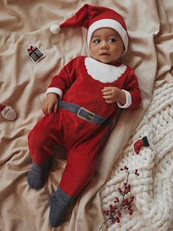 -Pyjama Kerstman voor baby's van fluweel