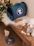 Peluche animal de compagnie + accessoires en bois FSC® bleu - vertbaudet enfant 
