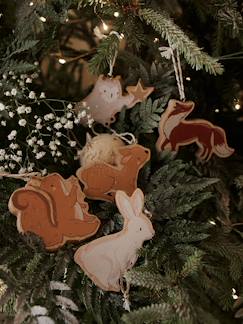Lot de 6 boules plates de Noël en bois Brocéliande  - vertbaudet enfant