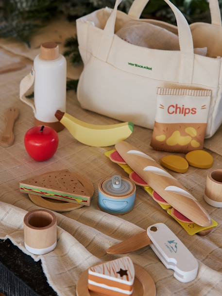 Set pique-nique en bois FSC® caramel - vertbaudet enfant 