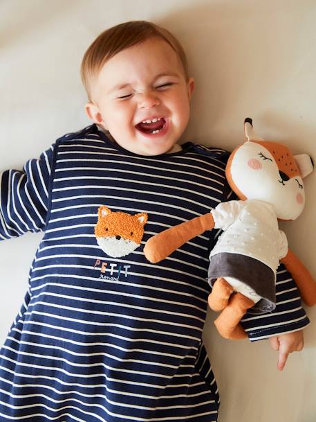 Gigoteuse manches longues Copain des Bois ENCRE+rayé vert - vertbaudet enfant 