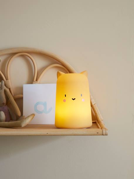 Nachtlampje Tijger ORANGE MOYEN UNI AVEC DECOR - vertbaudet enfant 