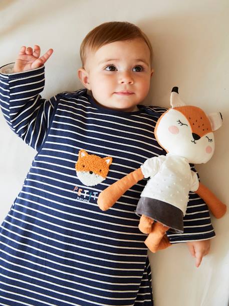 Gigoteuse manches longues Copain des Bois ENCRE+rayé vert - vertbaudet enfant 