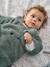 Gigoteuse hiver manches amovibles en polaire Ours GREEN FOREST beige foncé+écru+vert sauge - vertbaudet enfant 