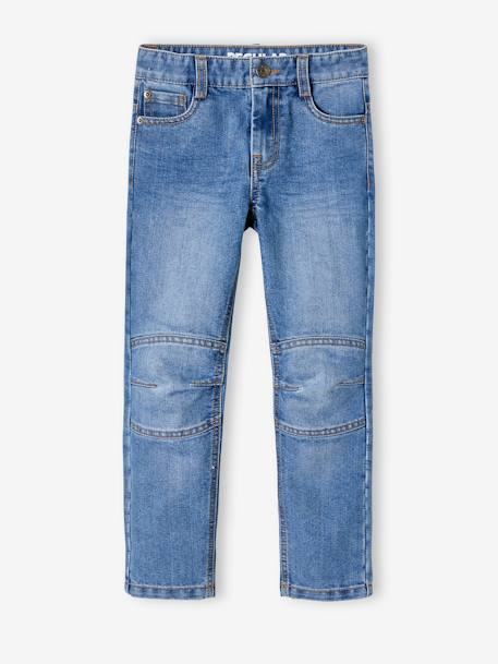 Jean garçon droit indestructible morphologique MEDIUM denim brut+STONE - vertbaudet enfant 