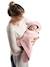 Deken BEABA Babynomade® met fleece voering roze (poederkleur)+saliegroen - vertbaudet enfant 