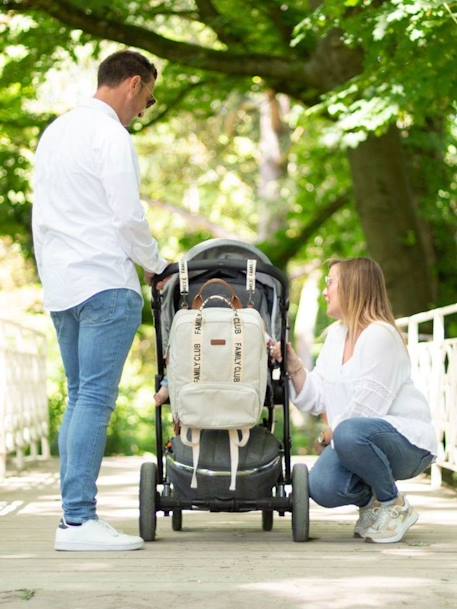 Sac à dos à langer Family Club Signature blanc+écru+marron+noir+vert - vertbaudet enfant 
