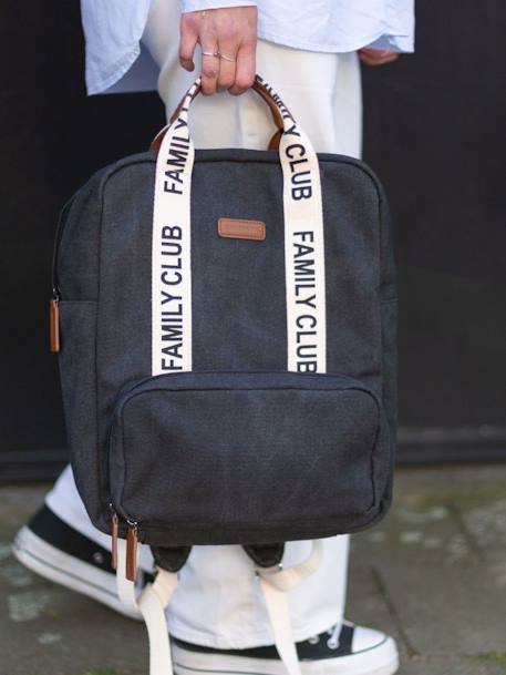 Sac à dos à langer Family Club Signature blanc+écru+marron+noir+vert - vertbaudet enfant 