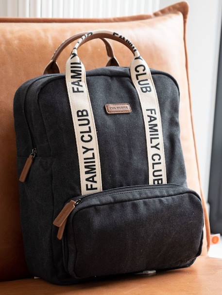 Sac à dos à langer Family Club Signature blanc+écru+marron+noir+vert - vertbaudet enfant 