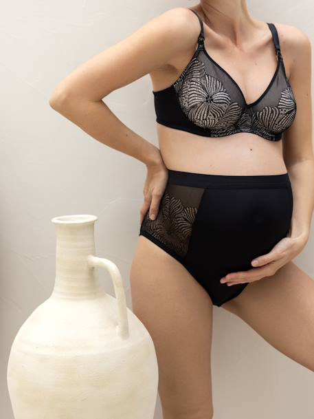 Culotte taille haute de maternité Dahlia noir - vertbaudet enfant 