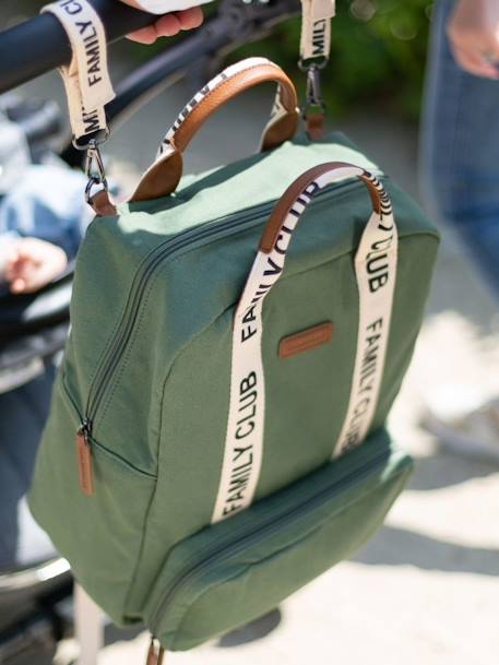 Sac à dos à langer Family Club Signature blanc+écru+marron+noir+vert - vertbaudet enfant 