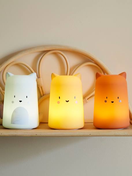 Nachtlampje Tijger ORANGE MOYEN UNI AVEC DECOR - vertbaudet enfant 