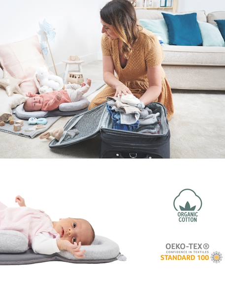 Morfologisch rugligkussen voor baby's Cosydream van BABYMOOV Grijs - vertbaudet enfant 