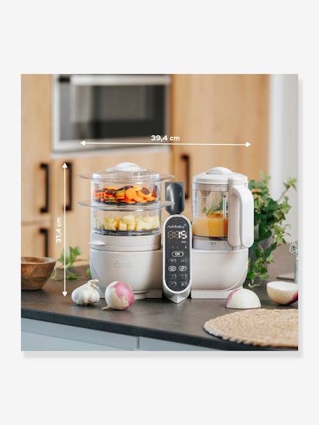 Robot multifonction Nutribaby+ Préparateur culinaire cuiseur et mixeur beige+vert - vertbaudet enfant 