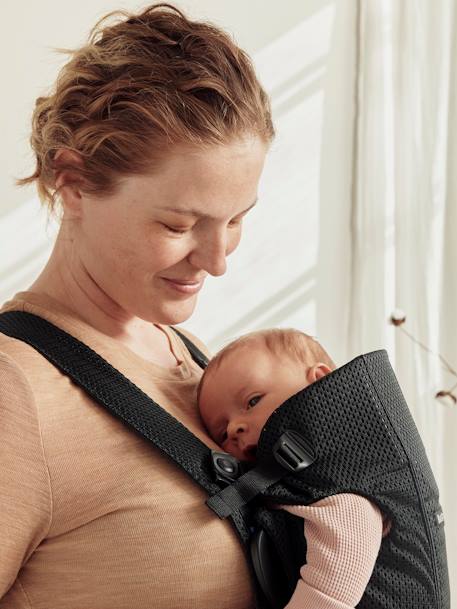 Porte-bébé Mini en coton BabyBjörn noir+NOIR - vertbaudet enfant 