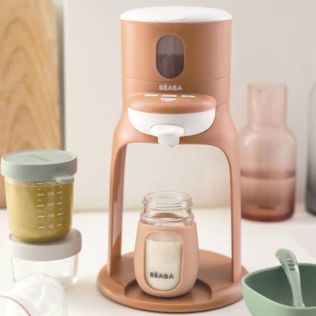 Préparateur de biberon 2 en 1 Bib'Expresso bleu+terracotta+WHITE GREY - vertbaudet enfant 