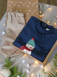 Baby-Kerstset voor baby: sweater + broek en koffer
