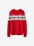 Kersttrui in jacquard voor volwassenen, capsule familiecollectie dennen+rood - vertbaudet enfant 