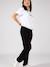 Pantalon grossesse sans bandeau Oscar coupe carrot noir - vertbaudet enfant 