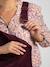 Zwangerschapsoverall van geribd fluweel Meryl ENVIE DE FRAISE aubergine - vertbaudet enfant 