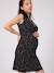 Nachtkleed voor zwangere vrouwen van katoenmodaal kanten detail Seguolene ENVIE DE FRAISE grijs - vertbaudet enfant 