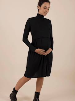 -Trui-jurk voor zwangere vrouwen van fijn tricot Fanette Ls ENVIE DE FRAISE