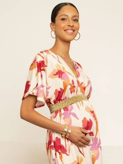 Zwangerschapskleding-Borstvoeding-Zwangerschapsjurk Felicineor ENVIE DE FRAISE
