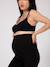 Lange eco-vriendelijke zwangerschapslegging met hoge taille marineblauw+zwart - vertbaudet enfant 