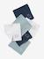 Lot de 6 lingettes lavables bleu grisé+lot rose - vertbaudet enfant 