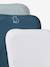 Lot de 3 housses matelas à langer bleu grisé - vertbaudet enfant 