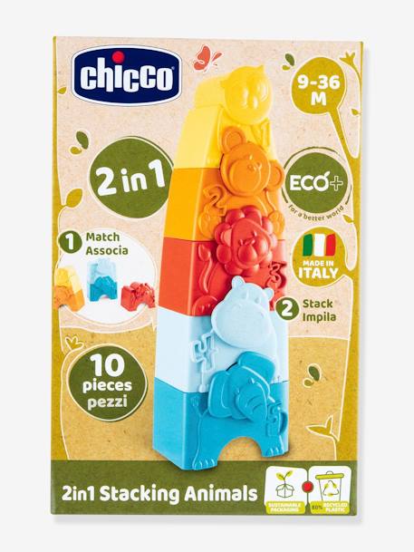 Animaux à empiler ECO + - CHICCO multicolore - vertbaudet enfant 