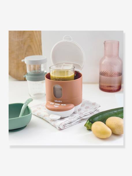 Préparateur de biberon 2 en 1 Bib'Expresso bleu+terracotta+WHITE GREY - vertbaudet enfant 