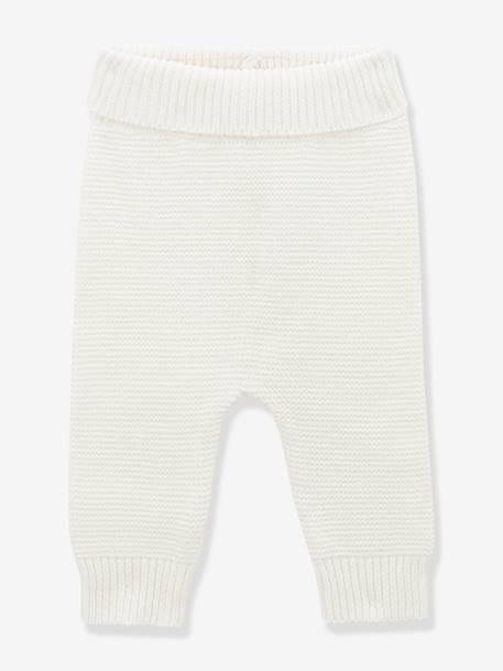 Legging bébé en coton biologique et laine CYRILLUS blanc - vertbaudet enfant 