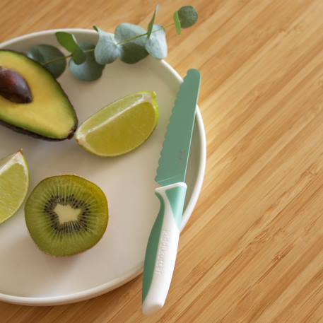 Couteau enfant écru+orange+vert d'eau+violet - vertbaudet enfant 