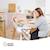 Multifunctionele keukenrobot Nutribaby + van BABYMOOV beige+Donkergrijs - vertbaudet enfant 