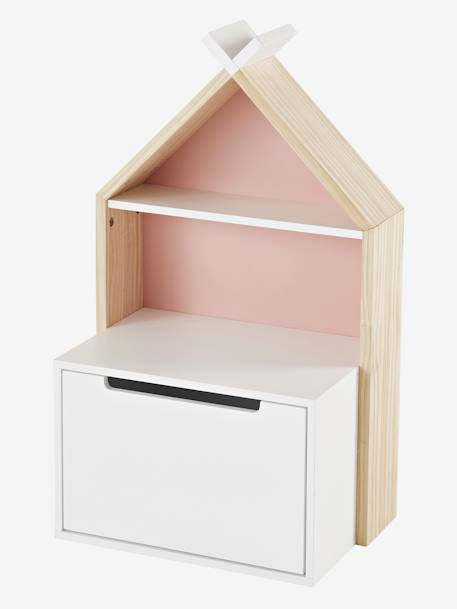 Chevet enfant fond réversible bleu ou rose LIGNE TIPILI blanc - vertbaudet enfant 