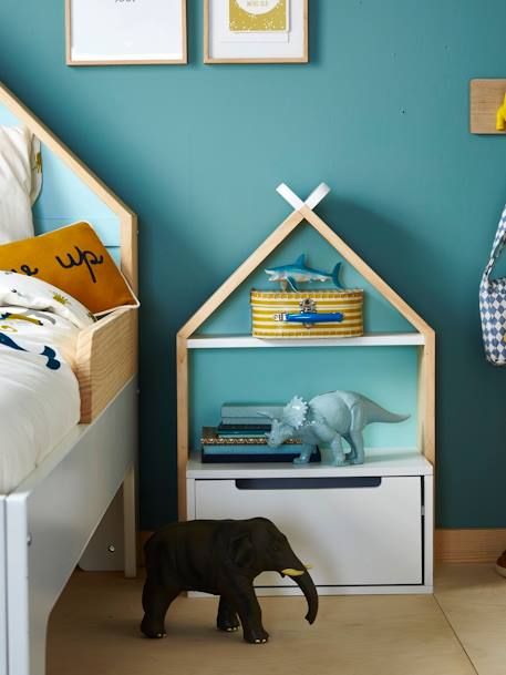 Chevet enfant fond réversible bleu ou rose LIGNE TIPILI blanc - vertbaudet enfant 