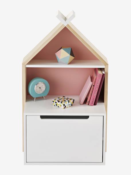 Chevet enfant fond réversible bleu ou rose LIGNE TIPILI blanc - vertbaudet enfant 