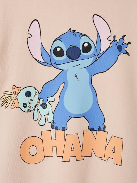 Meisjessweatshirt Disney® Lilo en Stitch lichtroze - vertbaudet enfant 