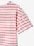 Tee-shirt marinière personnalisable fille manches courtes rayé rose - vertbaudet enfant 