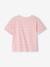 Gestreept meisjes-T-shirt met korte mouwen roze, gestreept - vertbaudet enfant 