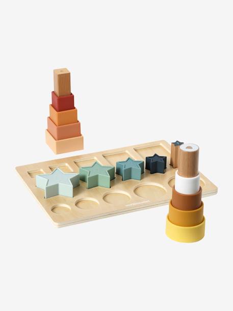 Planche des formes en silicone et bois FSC® blanc - vertbaudet enfant 