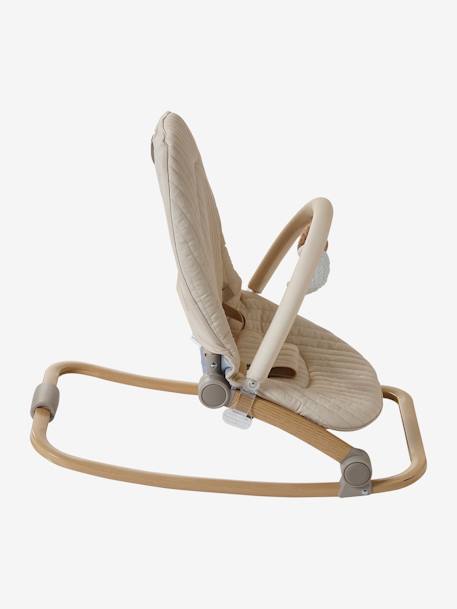 Transat avec arche Babydream beige imprimé+écru+gris/blanc+marine+tilleul - vertbaudet enfant 