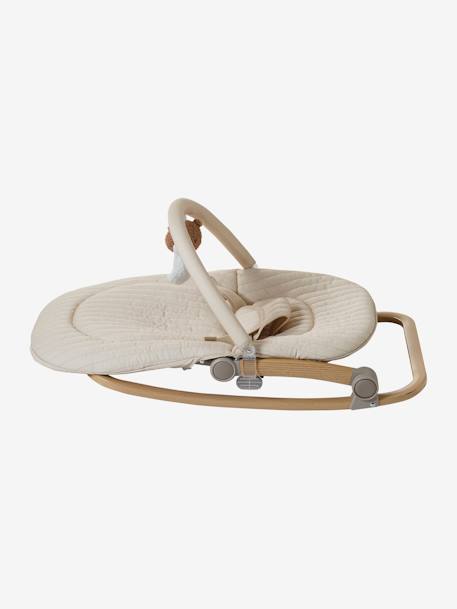 Transat avec arche Babydream beige imprimé+écru+gris/blanc+marine+tilleul - vertbaudet enfant 