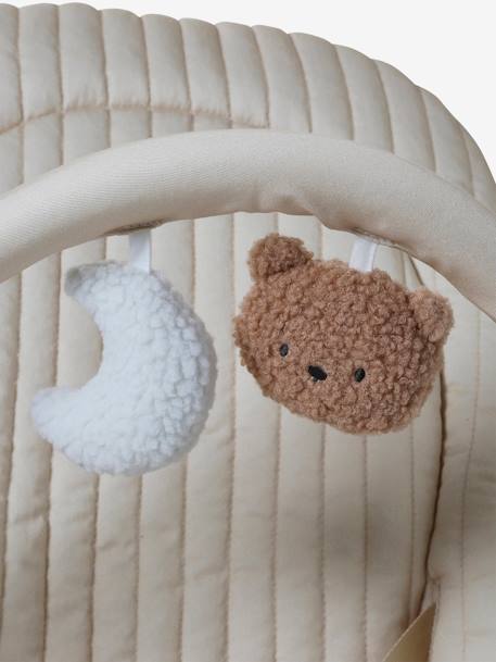 Transat avec arche Babydream beige imprimé+écru+gris/blanc+marine+tilleul - vertbaudet enfant 