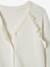 Gilet fille à volants cérémonie beige doré+écru+vert - vertbaudet enfant 