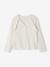 Gilet fille à volants cérémonie beige doré+écru+vert - vertbaudet enfant 
