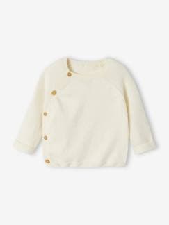 Baby-Trui, vest, sweater-Babytrui van tricot met opening aan de voorkant