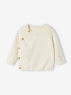 -Pull bébé en tricot ouverture naissance