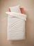 Parure housse de couette enfant et taie d'oreiller avec coton recyclé PRINCESSE POESIE blanc imprimé - vertbaudet enfant 